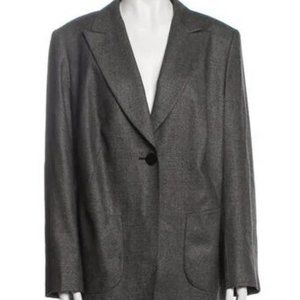 Lafayette 148 NY Women’s 86% Virgin Wool/13% Silk Blazer Gray Size 16. Excellent